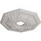 Ekena Millwork Nottingham Ceiling Medallion (Canopies up to 4 5/8"), 18"OD x 3 1/2"ID x 1 1/2"P, Ultra Pure White CM18NTUWF - alternate 3